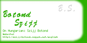 botond szijj business card